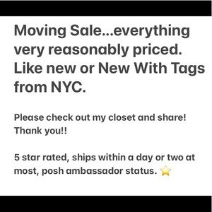 Moving Sale! Everything Must Go!